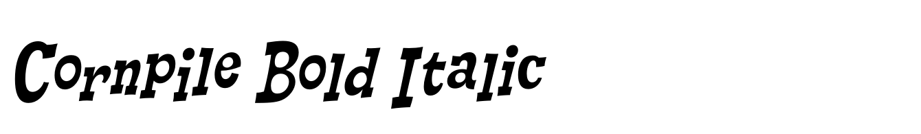 Cornpile Bold Italic
